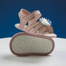 Sandália Feminina Bebê Criança Flores Festa Leve e Confortável Jr Calçados Promoção e Envio Imediato