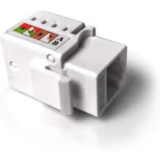 Keystone RJ45 branco CAT5E T568A/B padrão 110 IDC