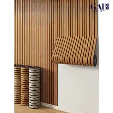 Papel de parede adesivo 5 METROS x 45 CM ripado marmorizado madeira GABISHOP