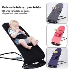 Cadeira de Descanso e Balanço Para Bebê P/ Dormir e Brinquedos Interativos