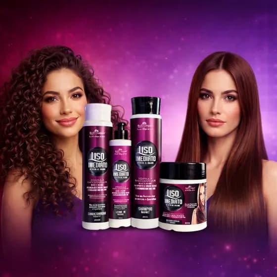 Kit Liso Imediato Redutor de Volume Bell Corpus - 4 Itens