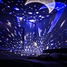 Luminária Projetor Estrelas 360º Abajur Star Master