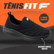 Tênis Meia FIT INFANTIL SLIP Calce Fácil Feminino Confortável