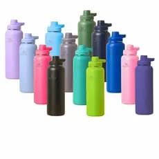 Garrafa térmica  Squeeze 800 ml Logo Stan. de Aço Inox com Alça Tampa Rosquear Vacuum ,conserva bem a bebidas