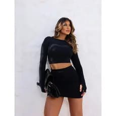 saia curta feminina saia moda feminina  saia justa  saia básica  saia verão
