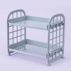 Prateleira de Mesa de 2 Camadas