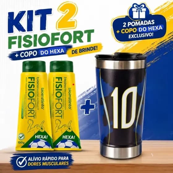 Combo 2 Pomadas de Alívio Muscular Relaxante Corporal Massageadora Hexa Bio Instinto 150g +brinde