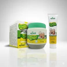 Kit Pomada Canela do Véio Apinil – 150g + 240g Alívio Imediato •Ação Refrescante •Massagem Muscular