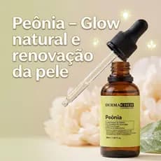 Sérum Peônia Dermachem 30 ml Hidratação Glow Natural e Pele Revitalizada Extrato de Peônia Japonesa