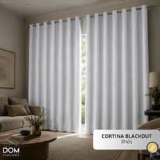 Cortina Blackout Premium  3 Metros - Modelo para Varão/Ilhós - Corta Luz