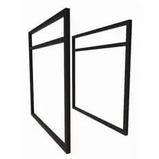 2 Suporte Prateleira Nicho Estilo Industrial Forno Microondas 45cm Parede Aço Cozinha Decoração Loft
