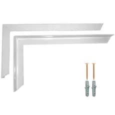 Kit 4 Suporte Mão Francesa Reforçada Prateleira Pia 60Cm Branca