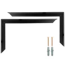 Kit 3 Suporte Mão Francesa Reforçada Prateleira Pia 60Cm Preto