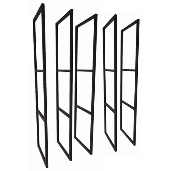 5 Suporte Prateleira Estilo Industrial Parede Teto 100x28cm
