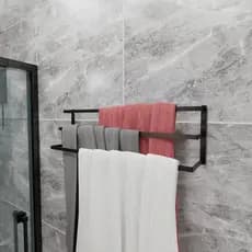 Toalheiro Parede Banheiro Porta Toalha Triplo 60cm