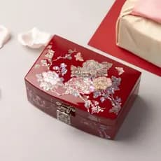 Chaeundam Feito Na Coreia Mini Caixa De Joias Borboleta Madrepérola Tradicional Laca Presente De Casamento