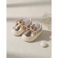 Slip On Infantil Casual Com Laço Bronze