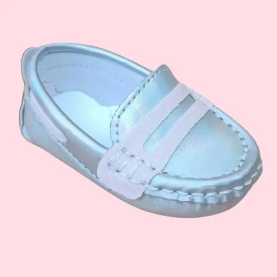 Sapatinho de Bebê Menina Mocassim de Bebê Menina Com Detalhe de Gliter
