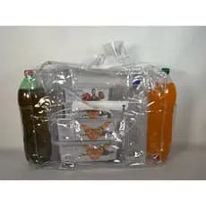 kit com 10 Bolsa Transparente 100% PVC/Piscina/Praia/Enfermagem/Jumbo/Multiuso