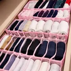 kit com 5 Colmeia Tamanho M (20x10x35) transparente/Rosa