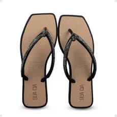 Chinelo Feminino Sua Cia Rasteira De Dedo Com Strass Brilho Envio 24hrs