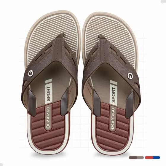 Chinelo Masculino Cartago Ortopédico Resistente Envio Rápido