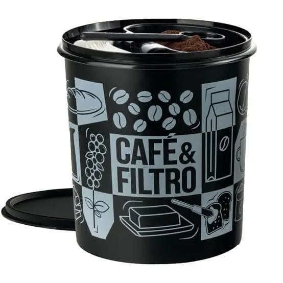 Tupper Caixa Café e Filtro PB - Original Tupperware