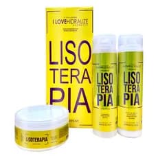 Kit Crescimento Acelerado Lisoterapia Força Capilar Shampoo Condicionador e Máscara Hidratante