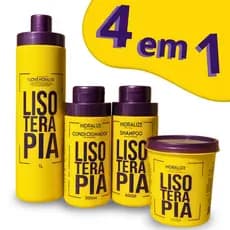 Kit Progressiva Lisoterapia Sem Formol + Shampoo Condicionador Máscara Reconstrutora 4x1