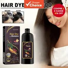 He Shou Wu Hair Shampoo Hidrata , Repara E Melhora A Cor Do Cabelo Para Naturalmente Mais Escura