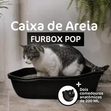 Caixa Areia Furba Pop Pet Banheiro Gato Grande Bandeja Sanitário Inteligente Durapets