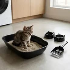 Caixa Areia Alta Gatos Pet Grande Banheiro Funda Sanitario Bandeja Furba Filhotes Adultos