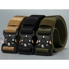 Moda Cinto Largo Masculino Nylon Fivela Liga de Zinco e Engate Rápido