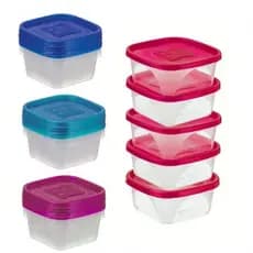 Kit De Potes Plastico Mini Pote Barcelona Com Potes De 230ml Livre de Bpa Cores Sortidas - JAGUAR