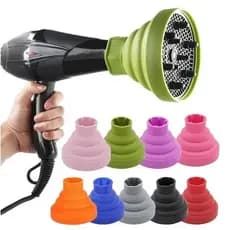 Difusor de Cachos Profissional Retrátil em Silicone com Boca Flexível – Define e Modela os Cachos