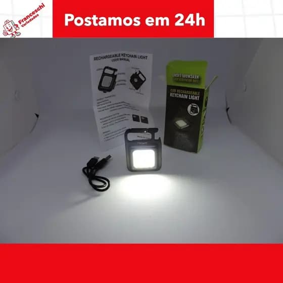 Mini Lanterna Chaveiro Led Recarregável Portátil Potente acampamento abridor de garrafas pequena