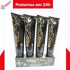 04 Pomadas FISIOFORT Premium pomada massageadora pomada para dores original promoção.