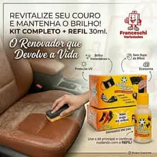 Revitalizador de Couro Corino Plastico Corvina Madeira Sapatos Bancos Bolsas não mancha Lanolina