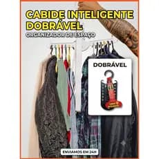 Cabides inteligente otimiza espaço no guarda roupas varal portátil não deixa marca nas roupas