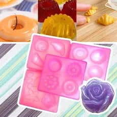 Molde de Silicone Doces Confeitaria Flores Resina Epóxi Artesanato