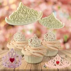 Molde Cortador Tiara de Princesa para Biscuit Pasta Americana