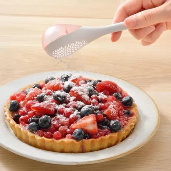 Colher Dosadora Polvilhador Açúcar Farinha Maracas Culinária Confeitaria
