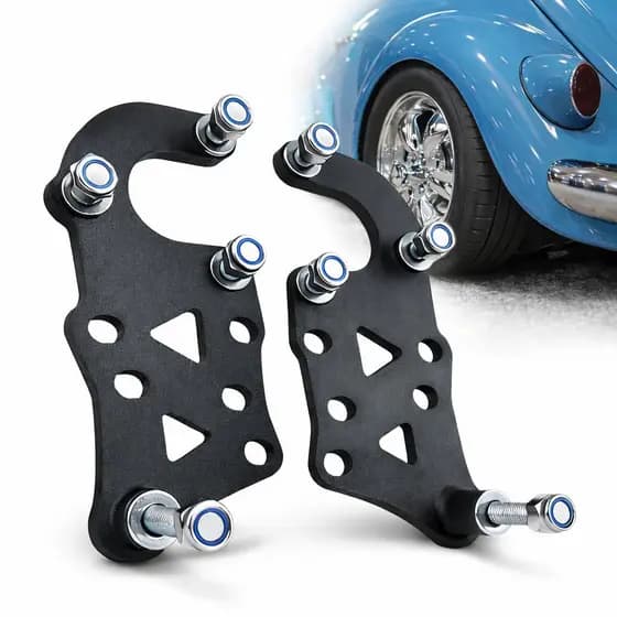Drop de Facão Fusca Aço 9mm Reforçado Rebaixa sem Perder Curso Suspensão Aircooled