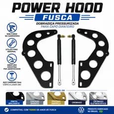 Kit Dobradiça Pressurizada Capô Fusca Todos Anos Power Hood