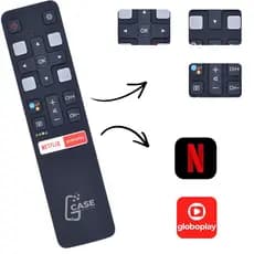 Controle Remoto TCL para TV Smart com Compatibilidade Universal, Botões Rápidos e Alcance Ampliado