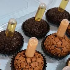 Pct C/ 50 Und Ampola Saborizante Doces Gourmet brigadeiro docinhos Diversos Modelos