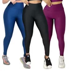 Calça Legging para Academia Feminina Elástica Fitness Zero Transparência Cintura Alta