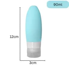 Kit 4 frascos para viagem 90ml Recipiente Porta Shampoo Condicionado Dispense Reutilizável Silicone J