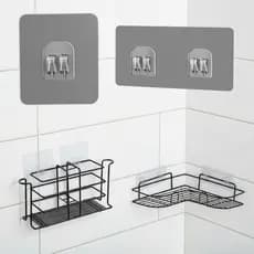 Kit 10 Ganchos Adesivos Transparentes PVC 2kg Sem Furo Para Cozinha Banheiro Azulejo Vidro