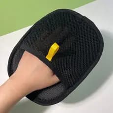 Luvas Removedoras de Pelos de Animais, Pretas, Laváveis e Reutilizáveis, para Gatos e Cães, Limpeza de Móveis
